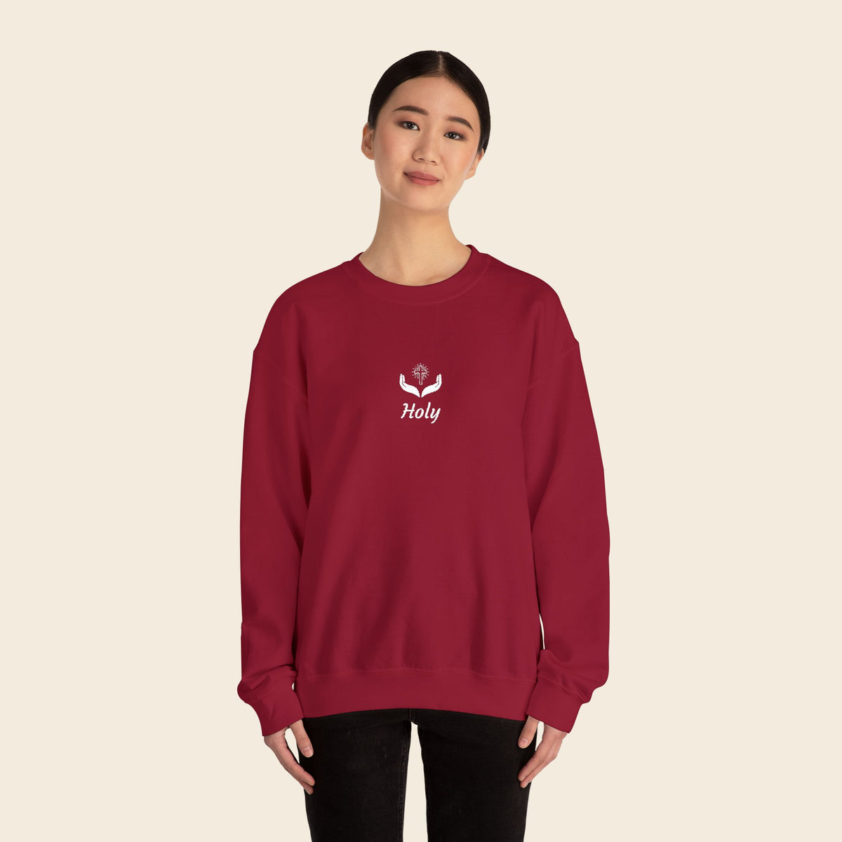 Holy Embroidered Crewneck